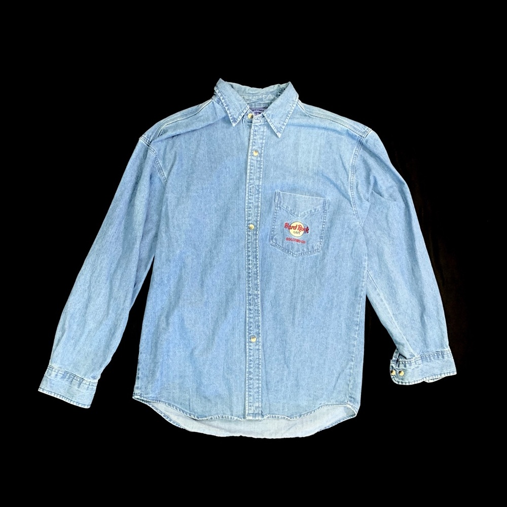 Vintage Hard Rock Cafe denim shirt Hollywood